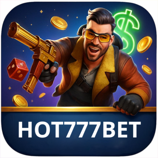 Imagem promocional da HOT777BET mostrando a plataforma e suas vantagens